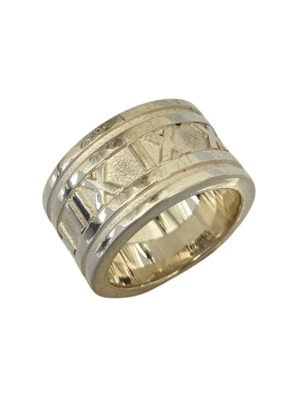 Tiffany & Co Atlas Wide Ring 925 Sterling Silver